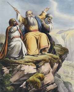 Moses ber om framgång för Israel mot amalekiterna av Siegfried Detler Bendixen
