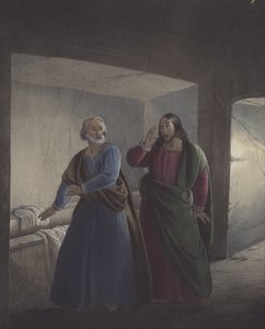 Petrus och Johannes vid graven. Han är uppstånden.