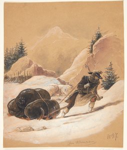 Danska: Man med släde av Sigmund Ferdinand Ritter von Perger