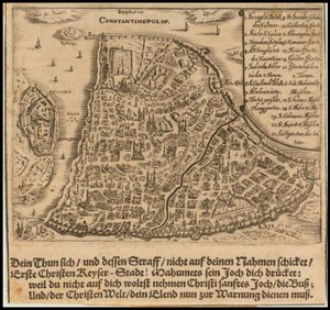 1668 års karta över Konstantinopel av Sigmund von Birken av Sigmund von Birken