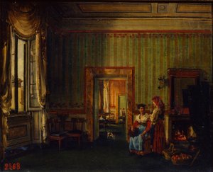 Interiör i Prins Alexander Golitsyns hus i Rom, 1830