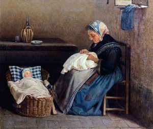 The Farmor, av Silvestro Lega av Silvestro Lega