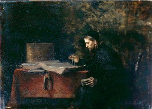 Forskare i sin studie (olja ombord) av Simeon Buchbinder