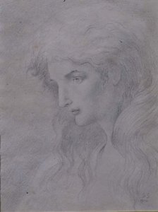 Allegoriskt huvud av Simeon Solomon