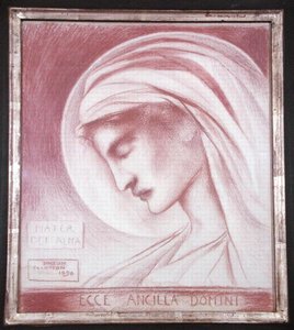 Se Herrens tjänarinna: Guds Moder Alma av Simeon Solomon