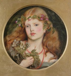 Studie av ett flickhuvud, 1863