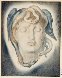 Chefen för Medusa, 1884 av Simeon Solomon