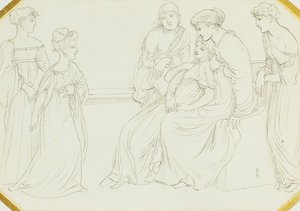 Den lilla improvisatrice, 1867 av Simeon Solomon