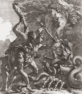 Herkules och Hydra. (skriva ut) av Simon (after) Vouet