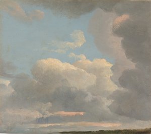 Molnstudie tidig kväll, ca. 1786-1806.