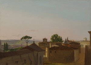 Utsikt på Quirinal Hill, Rom, 1800.