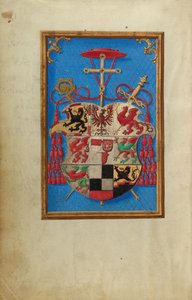 Wappen des Kardinals Albrecht von Brandenburg av Simon Bening