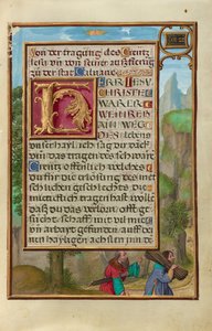 Rand mit Abraham und Isaak av Simon Bening