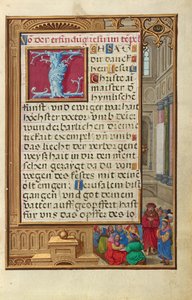 Samuel stellt Saul als König vor av Simon Bening