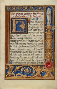 Geschmückte Textseite av Simon Bening
