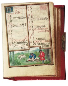 Folio från en miniatyrbok med timmar, användning av Rom, Brygge, 1530-35 av Simon Bening