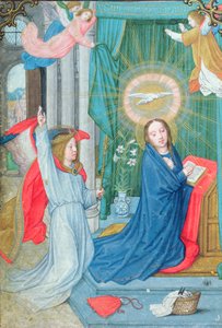 The Annunciation, miniatyr från Norfolks timbok