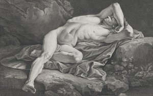 Studie av naken man, 1762.