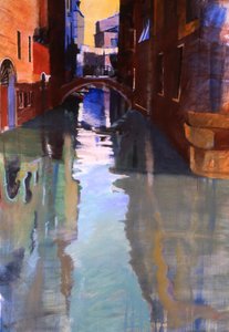 Little Canal, 2005 (olja på duk) av Simon Fletcher