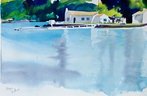 Pelagia, 2008 (akvarell) av Simon Fletcher