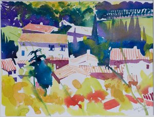 Sol i maj, 2009 (akvarell) av Simon Fletcher