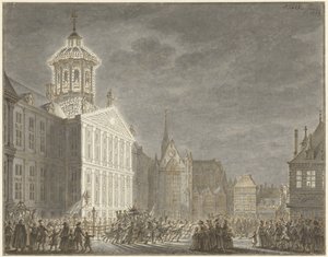 Belysning av rådhuset för Vilhelm V och Wilhelmina av Preussen, 1768