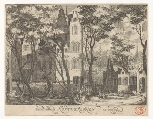Utsikt över Huis Kostverloren nära Amsterdam