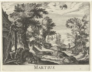 Mars Martius (titel på objekt) Tolv månader (serietitel) av Simon Frisius