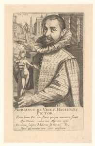 Porträtt av Adriaen de Vries av Simon Frisius