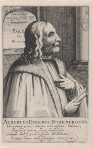 Porträtt av Albrecht Dürer av Simon Frisius
