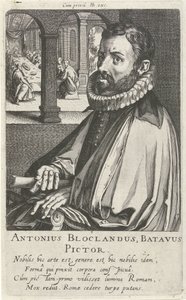 Porträtt av Anthonie Blocklandt av Simon Frisius