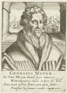 Porträtt av Georgius Mayr av Simon Frisius