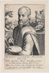 Porträtt av Hendrik van Cleef av Simon Frisius