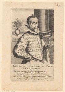 Porträtt av Joris Hoefnagel av Simon Frisius