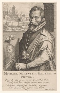 Porträtt av Michiel Mierevelt av Simon Frisius
