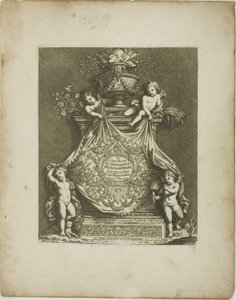 Platta ett, från A New Book of Ornaments av Simon Gribelin II