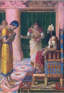 Tanielu i le faamasinoga a Tupu, mai le The Bible Picture Book na lomia e Thomas Nelson, c.1950 swed