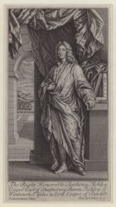 Anthony Asley Cooper av Simon II (after) Gribelin