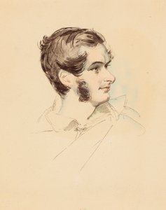 Porträtt av författaren Prosper Mérimée 1803-1870, ca. 1850.