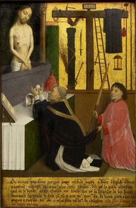 The Mass of Saint Gregory - Marmion, Simon (ca 1425-1489) - ca 1460 - Olja på trä - 45,1x29,4 - Art Gallery of Ontario av Simon Marmion