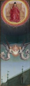 S:t Bertins själ bars upp till Gud från St Bertins altartavla, ca 1459
