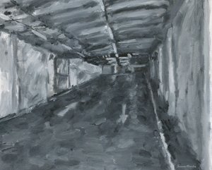 Carpark interiör nr 11, 2023 (olja på duk)