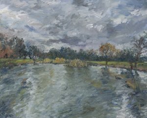 Pond no. 13, 2023 (olja på duk)