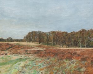 Richmond Park, 2019 (olja på duk) av Simon Neville
