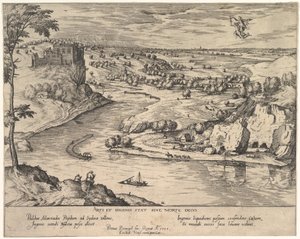 Flodlandskap med Mercury Abducting Psyche, ca. 1595. av Simon Novellanus