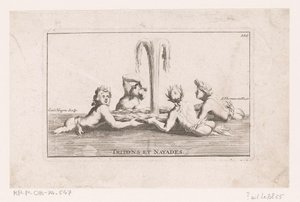 Fonteinsculptuur van tritonen en naïaden Tritons och Nayads. (titel på objekt) Samling av statyer, grupper, fontäner, termer, vaser och andra magnifika ornament av slottet och parken i Versailles (serietitel)