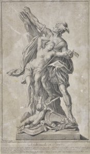 Perseus levererar Andromedes (teckning)
