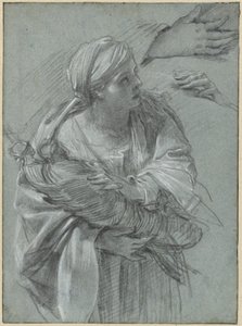 Creusa som bär Trojas gudar av Simon Vouet