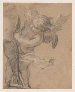 Ängel vid benet av St. Rochus av Simon Vouet