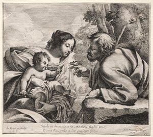 Heliga familjen, 1633. av Simon Vouet